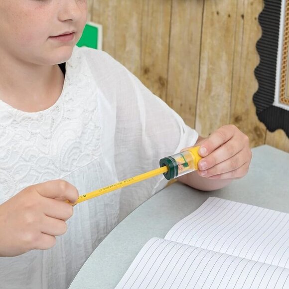 💖3/$15💖 Dixon Ticonderoga Duo Sharpener/Eraser, Green and Yellow, 1 Count - Picture 5 of 5